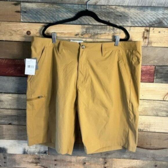 Eddie Bauer Brown Zipper Cargo Active Fit‎ Shorts Size 40/XL - Picture 1 of 11